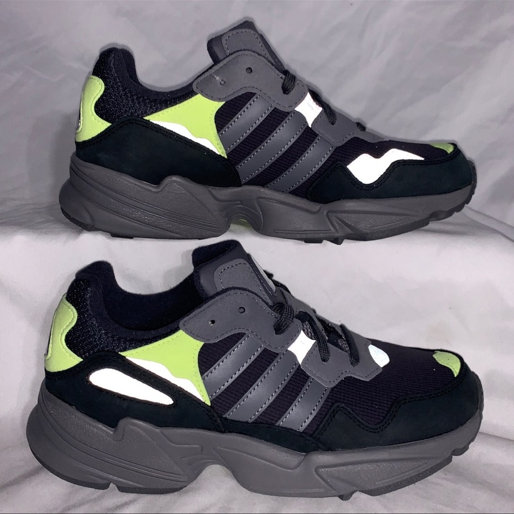 Adidas Yung 96 Carbon Solar Grey Black Shoes New Womans‎ Sizing - Picture 4 of 7